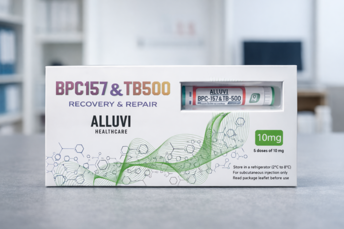 BPC-157 and TB-500 40mg blend pre-filled research pen for laboratory R&D UK